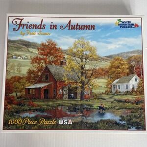 White Mountain Puzzles 1000 Piece Friends In Autumn Fred Swan